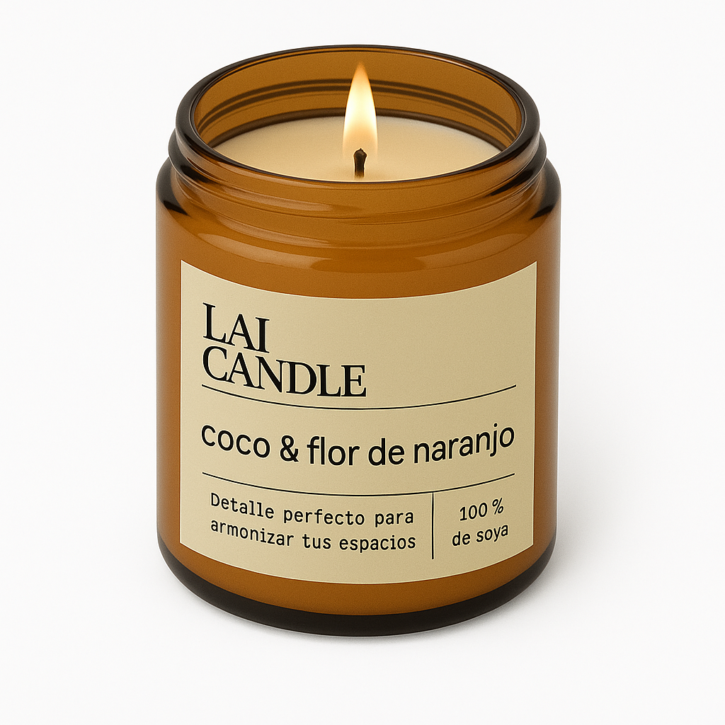 Vela aromática | Coco & Flor de Naranjo
