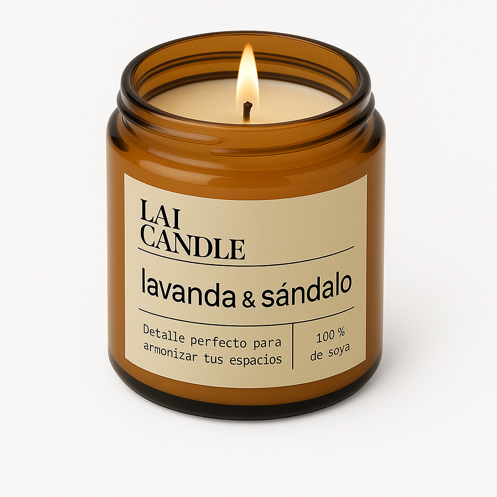 Vela aromática | Lavanda & Sándalo
